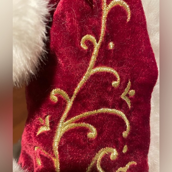 Vintage Dan Dee Collector’s Choice Holiday Bear Red.  16.5” Tall on Stand. - Picture 6 of 12